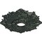 Ekena Millwork Riley Ceiling Medallion (Canopies up to 4 5/8"), 18"OD x 3 1/2"ID x 1 1/2"P, Painted Turtle Crackle CM18RLPTC - alternate 2